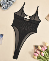 Hollow Mesh Sheer Bodysuits